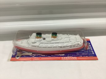 Lehmann Western Germany Wind Up Motorized Ship