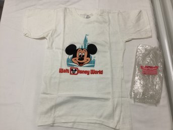 Vintage Walt Disney World T-shirt W Original Bag