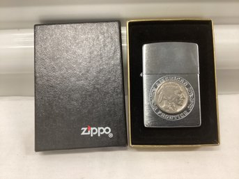 Zippo Buffalo Nickel American Frontier Lighter In The Box