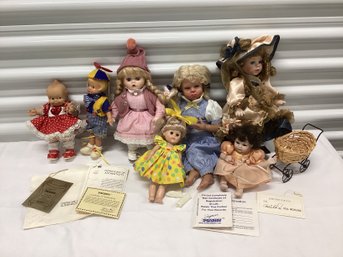 Collection Of Dolls Including Effanbee Kewpie