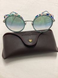 Etnia Barcelona Spiga Round Frame Sunglasses With Case