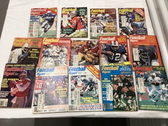 Mostly 1970s Football Digest Magazines