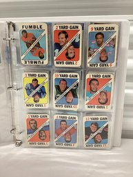 Binder Of Vintage Football & Baseball