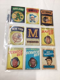 Vintage Fleer Cloth Baseball Card Stickers & Other Baseball Cards