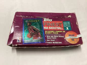 Box Of 1995 Topps Finest NBA Cards