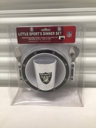 Oakland Raiders Little Sports Dinner Set