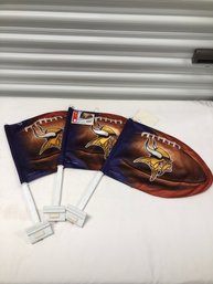 Minnesota Vikings Car Flags With Tags