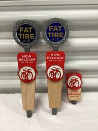 New Belgium Brewing Fat Tire Tap Handles