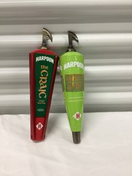 Harpoon The Craic Irish Red IPA & Sweet Spot Golden Ale Tap Handles