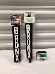 Bronx Brewey Summer Pale Ales & Well Earned Pilsner Tap Handles & Tops