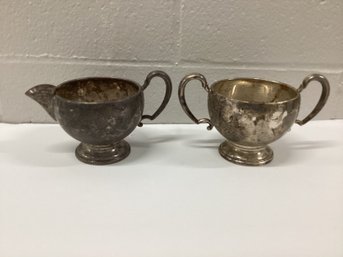 Signed Hunt Silver Company Sterling Creamer Set