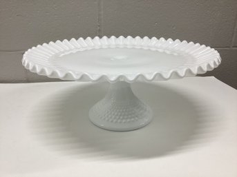 Fenton Hobnail Cake Stand