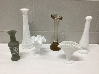 Jack In The Pulpit, Fenton, Hobnail & Other Vintage Vases