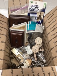 Box Of Drawer Pulls & Hardware