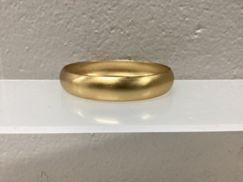 Monet Gold Tone Thick Bangle