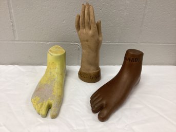 Vintage Advertising Hand & Feet Displays