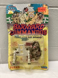 1989 Barnyard Commandos PORKS Action Figure On The Card