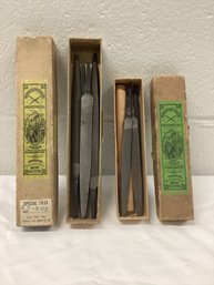 Vintage Nicholson Files With Original Boxes