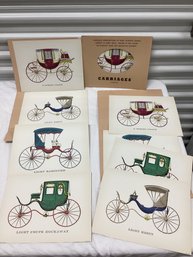 12 Antique Carriages Litho Prints