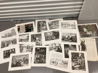 Collection Of 1932 Bicentennial Pageant Of George Washington & Other Prints