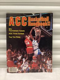 1984-85 Micheal Jordan & Len Bias Cover ACC Basketball Handbook