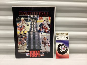 1994 NY Rangers Stanley Cup Finals Ticket & Program