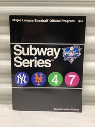 Special Limited Edition 2000 New York World Series Program