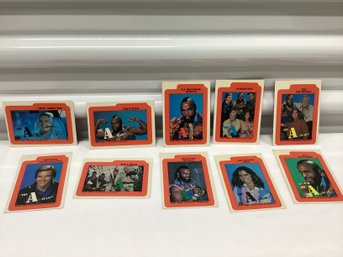 1983 The A Team Trading Card Stickers