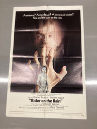 1970 Rider On The Train Original Numbered Movie Poster