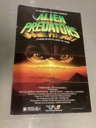 1987 Alien Predators Original Movie Poster