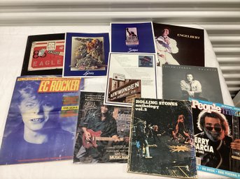 Collection Of Music Ephemera Incl. David Bowie, Elton John, Rolling Stones