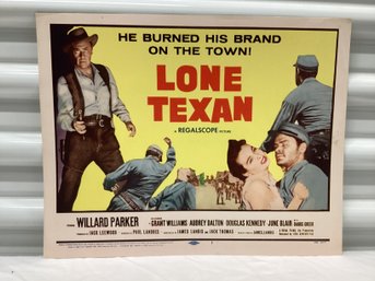 1958 Theatre Lobby Card Lone Texan