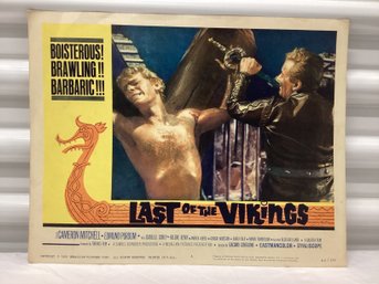 1962 Theatre Lobby Card The Last Of The Vikings