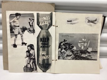 1940s War Time Scrapbook Full Of Ads