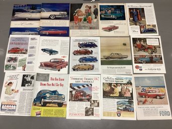 1930s-50s Car Magazine Ads