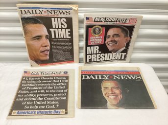 President Obama Election/ Inauguration Newspapers