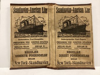 Scandinavian-American Ship Line Document Holder