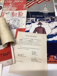 Large Military Ephemera Lot