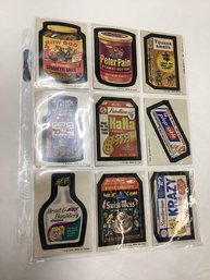 Early 1970s Wacky Packages Trading Card Stickers