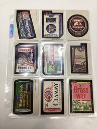 Early 1970s Wacky Packages Trading Card Stickers