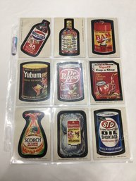 Early 1970s Wacky Packages Trading Card Stickers