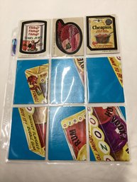 Early 1970s Wacky Packages Trading Card Stickers & Various Checklist/puzzle Cards