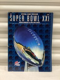 1987 New York Giants Vs Denver Broncos Super Bowl Program