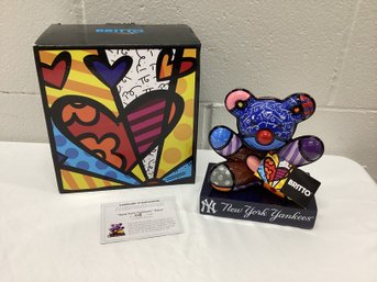 Romero Britto 1st Limited Edition NY Yankees Bear