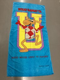 Vintage Jay Franco Bullwinkle Towel