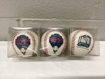 1998 Inaugural Season AZ Diamond Backs & 1998 Toys R Us All Star Game Commemorative Baseballs