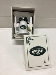 2005 Danbury Mint New York Jets Boxed Christmas Bell