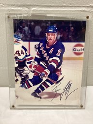 Signed NY Rangers Brian Leetch 8x10 Photo