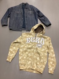 Roca Wear Denim Coat & Ecko Hoodie