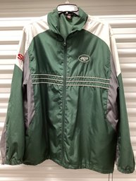 New York Jets NFL Reebok Wind Breaker Zip Up Jacket